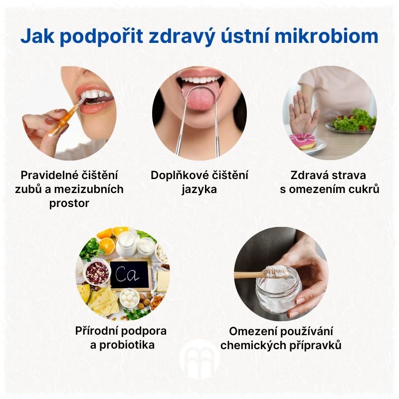 Jak podpořit zdravý ústní mikrobiom